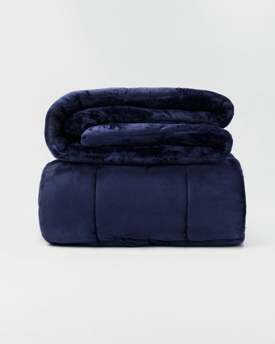 Navy Fluffy Duvet