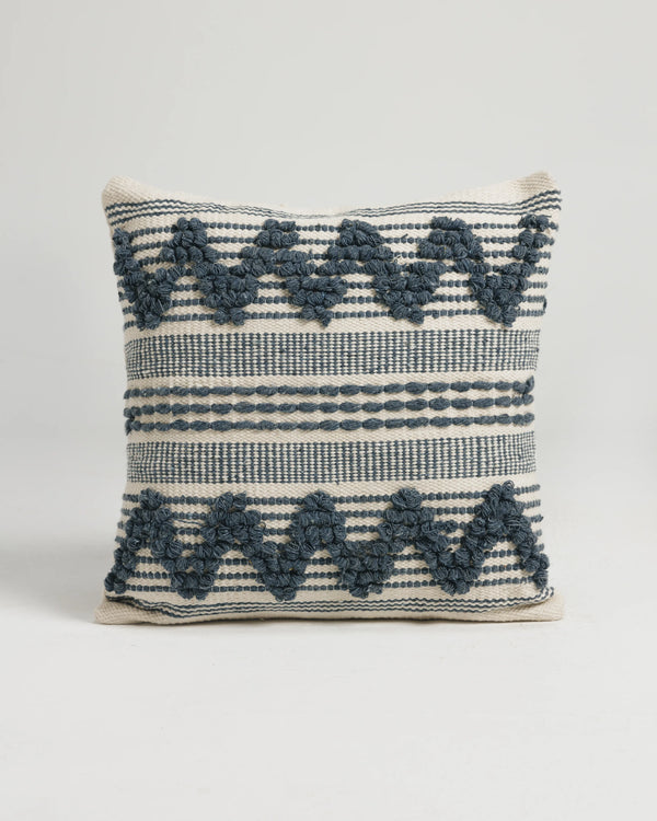 Dusty Blue Ziggy Kilim Cushion