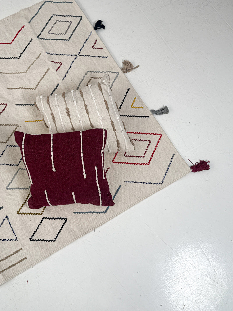 Wine Lined Cushion
