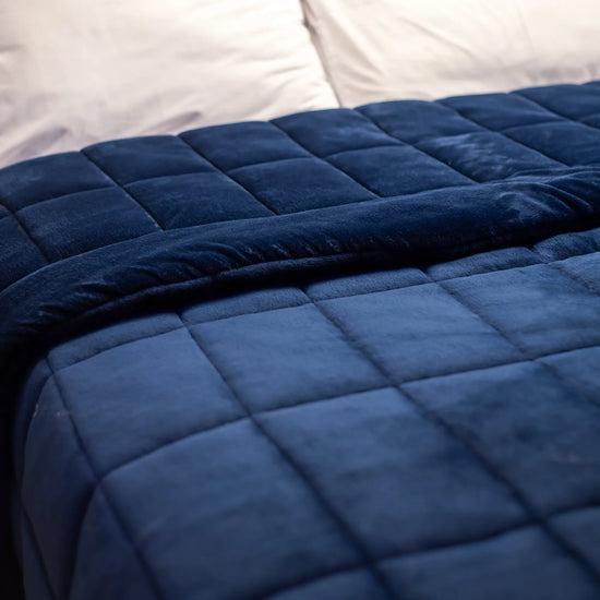 Navy Fluffy Duvet