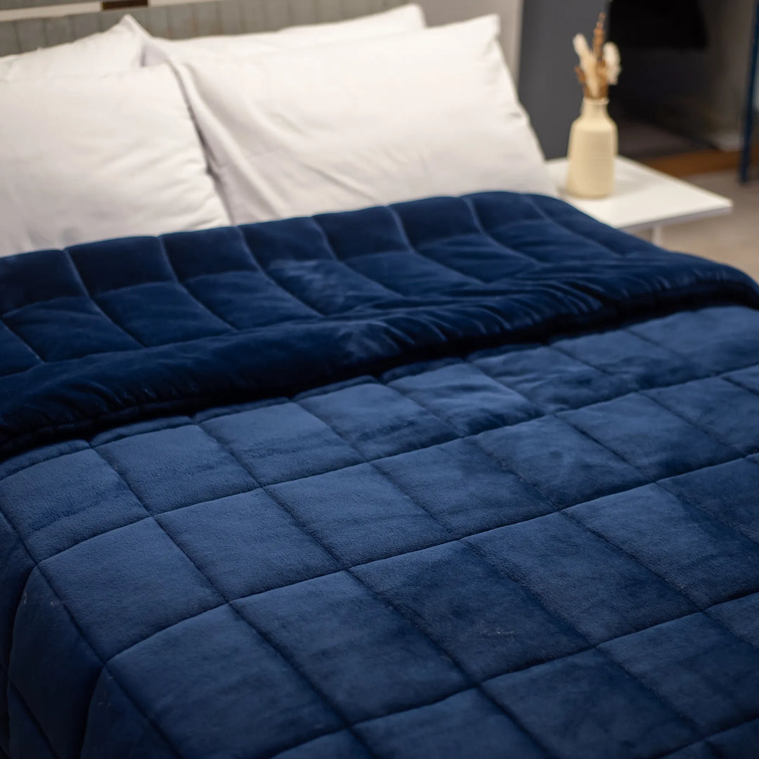 Navy Fluffy Duvet