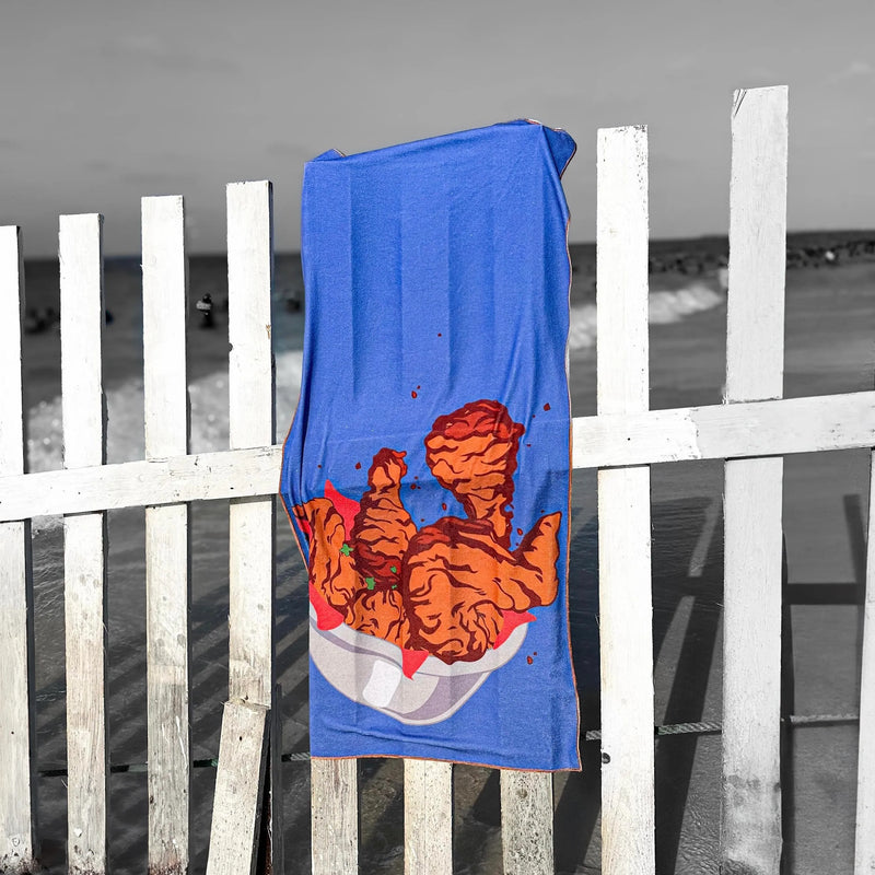 Fried Chicken Beach Towel