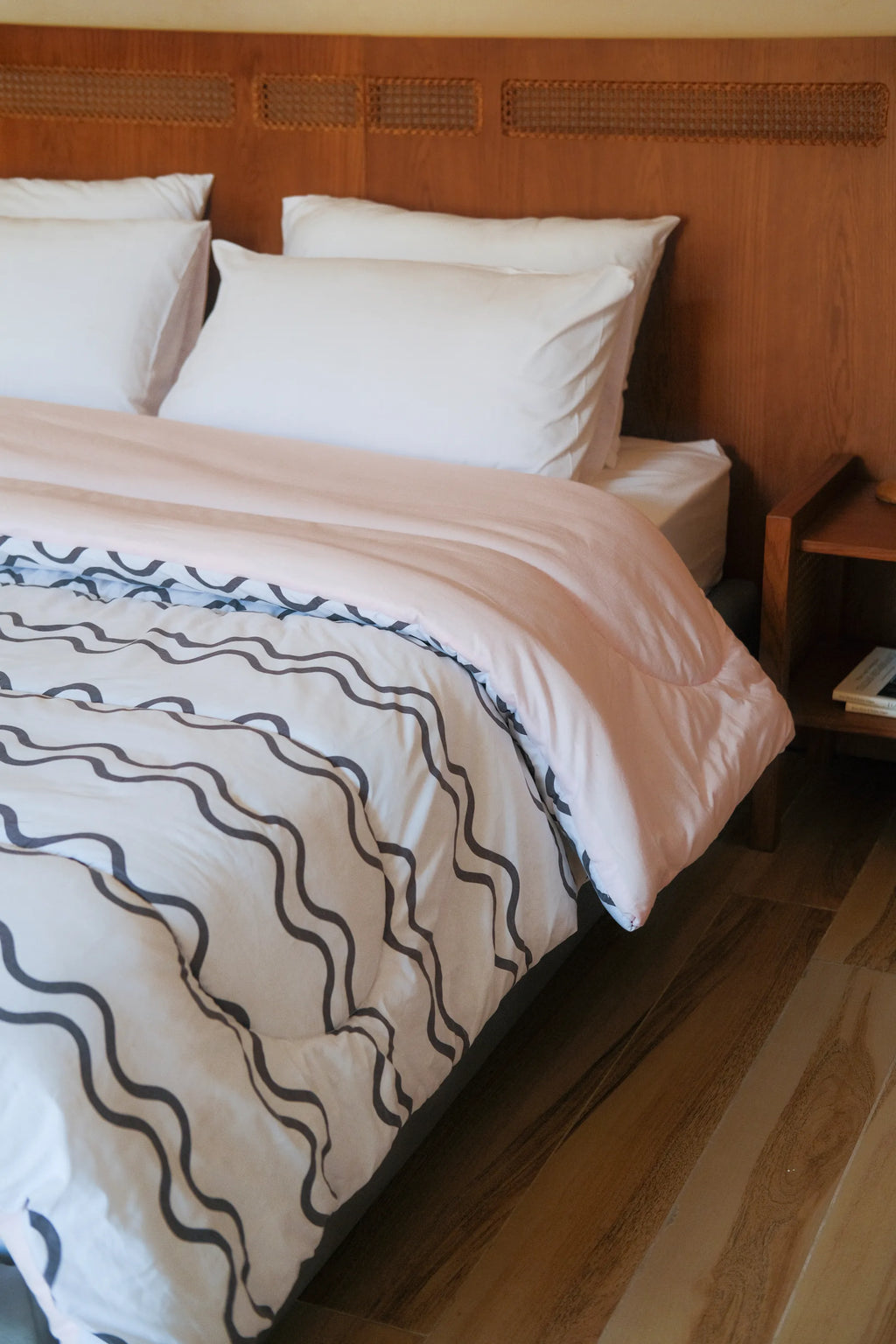 Zigzag x Rose Fiber Duvet